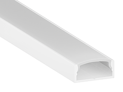 Алюмінієвий профіль для світлодіодної стрічки АЛ-02-2 1 метр білий накладний LEDUA