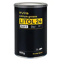 Смазка универсальная VIRA Литол-24 пластичная литиевая коричневая 0,8 кг (VI0607)