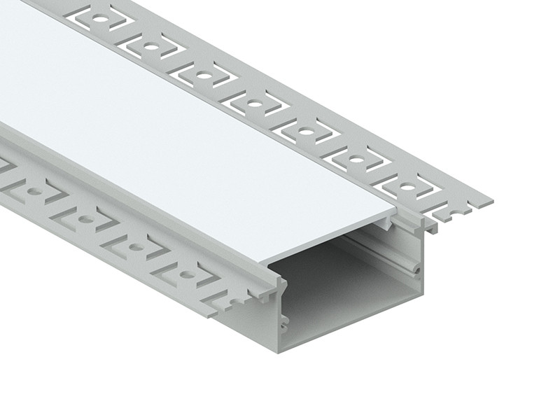 Алюмінієвий профіль для світлодіодної стрічки для гіпсокартона АЛ-40 1 метр анодований під штукатурку LEDUA - фото 1 - id-p1879621387