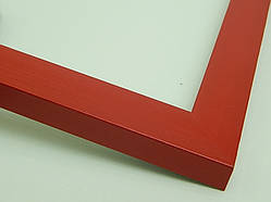 Рамка А4 (210Х297). Профіль 20 мм. Червоний напівматовий. Для картин, фотографій, плакатів, постерів