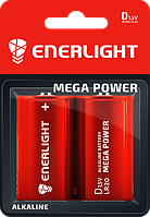 Батарейка ENERLIGHT MEGA POWER D BLI 2 Цена за пару