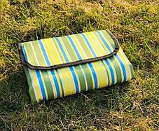 Килимок водонепроникний складаний для пікніка 147х180 см, Килимок для пляжу, Покривало водонепроникне, фото 3