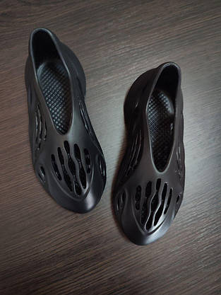 ЧОРНІ Кросівки Yeezy Foam Runner BLACK унісекс, фото 5