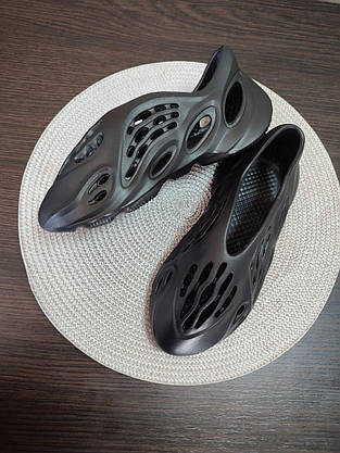 ЧОРНІ Кросівки Yeezy Foam Runner BLACK унісекс, фото 6
