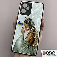 Чехол для Realme Narzo 50A Prime патриотический чехол с девочкой украинкой на реалми нарзо 50а прайм белый f8e