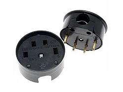 Вилка і гніздо для електроплит двоxфазне чорне бакеліт LMA317 Лємансо