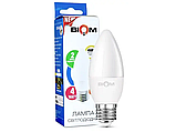 Світлодіодна лампа C37 4W E27 4500K матова ВТ-548 Biom, фото 2