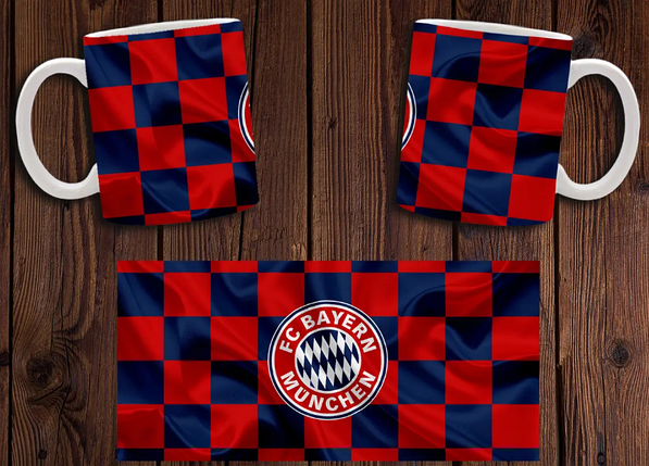 Чашка біла керамічна "ФК "Баварія" Мюнхен" Bayern Munchen ABC, фото 1