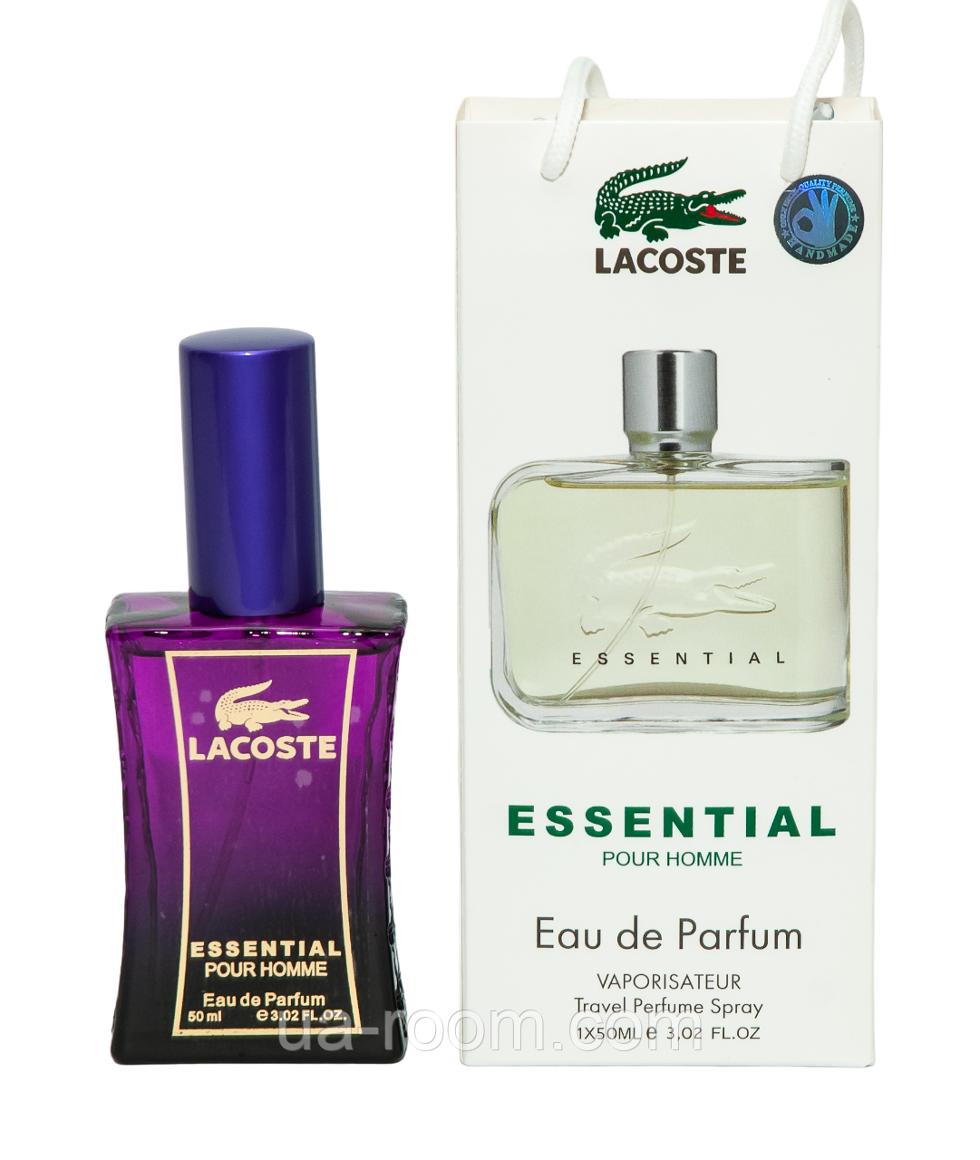 Тестер чоловічий Lacoste Essential, 50 мл, сумка