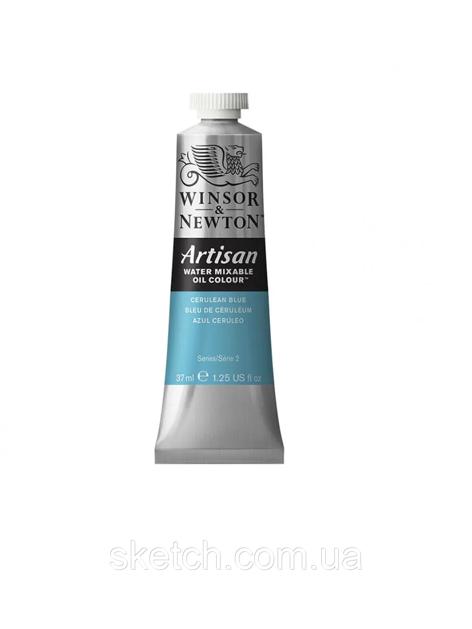 Водорозчинна олійна фарба WINSOR & NEWTON Artisan, №137 Небесно-блакитний (Cerulean blue), 37мл.