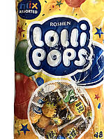 Леденцовые карамельки Roshen Lolli pops с миксом вкусов 920гр Лоли Попс Рошен