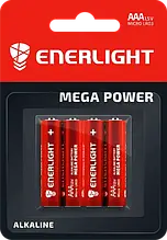 Батарейка ENERLIGHT MEGA POWER AAA FOL 4