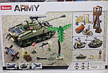 Конструктор SLUBAN Army Захват базы M38-B0713 Танк 790 деталей + ПОДАРУНОК, фото 3