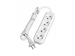 Подовжувач 4 гнізда 3м без заземлення LMK048 Лємансо