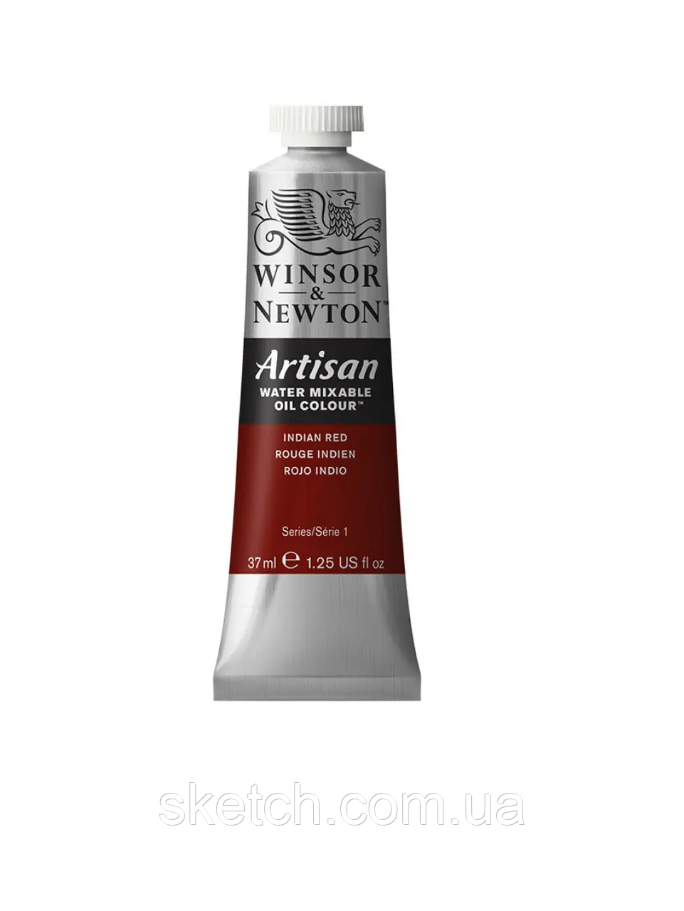 Водорозчинна олійна фарба WINSOR & NEWTON Artisan, №317 Індійський червоний (Indian red), 37мл.