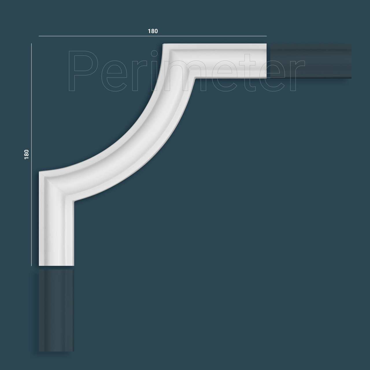 Ліпнина Perimeter PU молдинг PM-0254A кут * 155 x 155