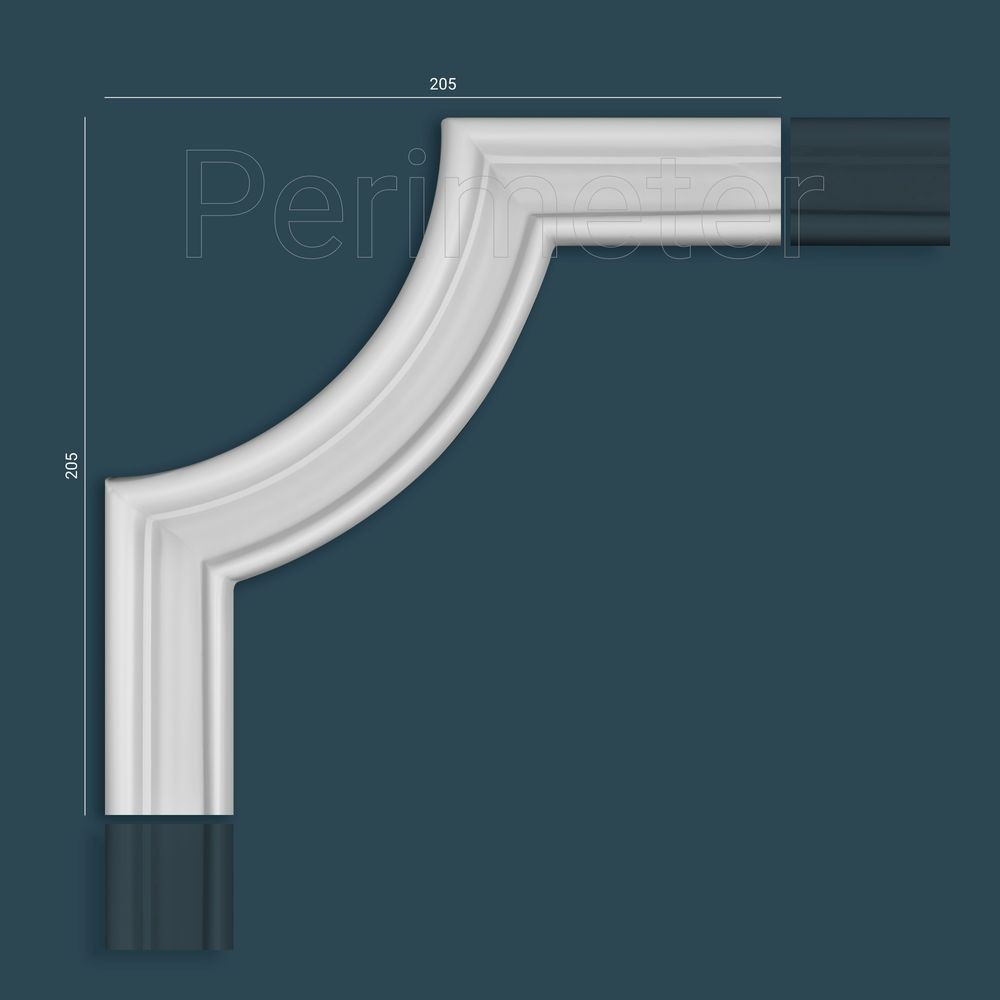 Ліпнина Perimeter PU молдинг PM-0354A кут * 200 x 200
