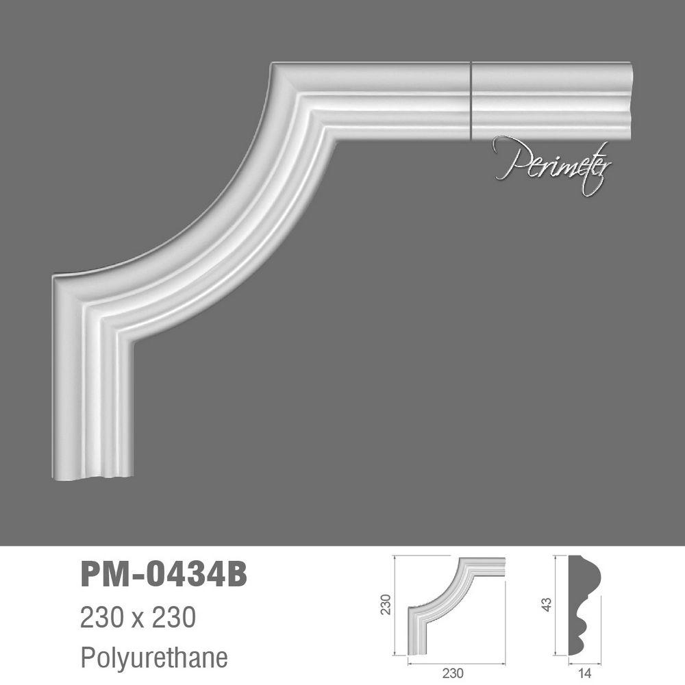 Ліпнина Perimeter PU молдинг PM-0434B кут * 225 x 225