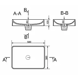 Раковина GRANADO Fredes White gel 22404