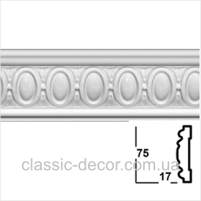 Ліпнина Perimeter PU молдинг CM-0847 * 75 x 17 x 2400