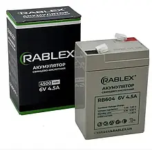 Акумулятор свинцево-кислотний Rablex 6V - 4,5Ah