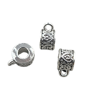 Тримач для кулона Finding Бейл серце Античне срібло 113 мм x 9 мм х 7 мм