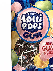 Карамель льодяникова Рошен Roshen LolliPops GUM Cola 920 гр