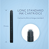 Картриджі Waterman для заправки перових ручок (8 шт, колір чорнила чорний) 52 001, фото 3