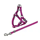 Повідець+шлейка для кішок Trixie Premium 26-37 см 10 мм 1.2 м (4011905418919) (Колір уточнюйте) арт.41891, фото 2