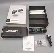 Бездротові навушники BOS R-170 з боксом для заряджання Чорні, фото 3