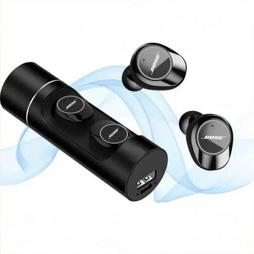 Бездротові навушники BOS R-170 з боксом для заряджання Чорні, фото 1