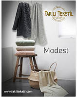 Набор махровых полотенец для лица 50 на 90 см в упаковке 6 штук Fakili Tekstil Modest