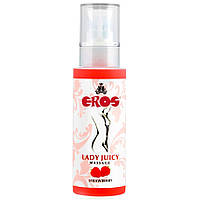 Масажне масло - EROS Lady Juicy Massage Strawberry, 125 ml Китти