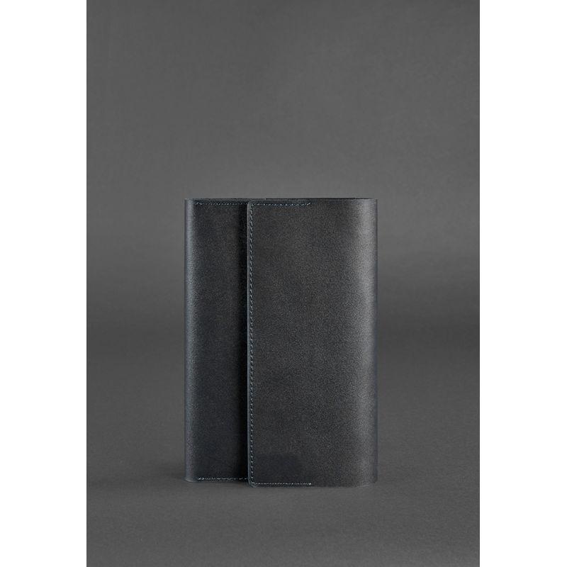 Шкіряний чорний блокнот ручної роботи Софт-бук для ділових чоловіків і жінок Блокнот люкс класу шкіряний