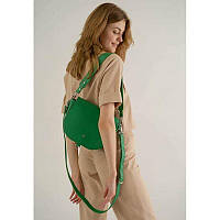 Яркая женская сумка Ruby L Модная женская сумка из натуральной кожи зеленая Сумка кроссбоди женская кожаная