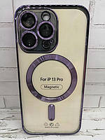 Чехол на iPhone 13 Pro накладка бампер противоударный MagSafe Avantis Deep purple