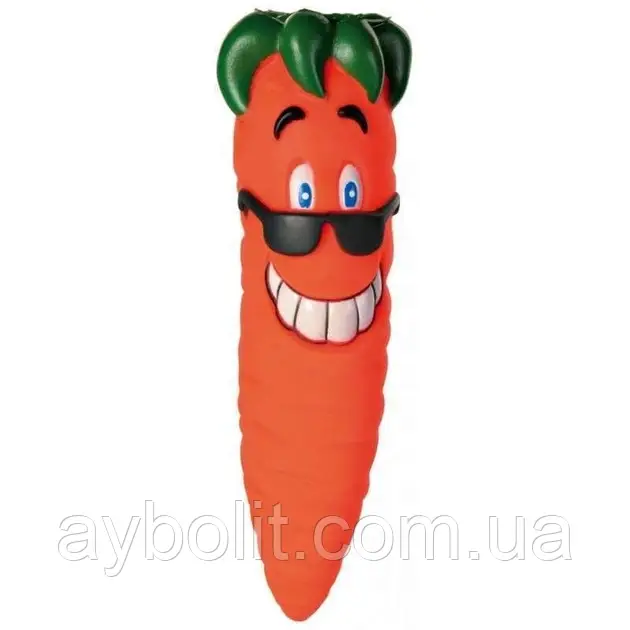 Іграшка вінілова "Морква" Trixie 20 см арт.3398 (4011905033983), фото 1