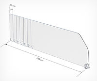 DIV120 Пластиковый разделитель высотой 120 мм без ограничителя (335-485 мм)