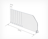 DIV120 Пластиковый разделитель высотой 120 мм без ограничителя (185-335 мм)