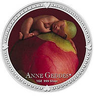 Серебряна монета "Anne Geddes- Девочка" 31,1 грамм