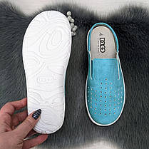 Тапочки жіночі домашні медичні Dago Style бірюзові 4157, фото 4