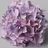 Искусственный цветок гортензия, цвет лаванды, 15 см. Цветы премиум-класса для интерьера, декора