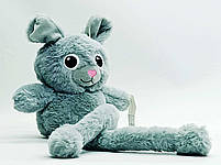 М'яка іграшка Shantou Заєць-мишка сірий 35 см C21702, фото 2