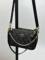 Жіноча сумка-клатч Guess Mini Bag Black/Blue (чорна) KIS17108 стильна зручна сумочка на довгому ремені