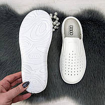 Тапочки жіночі домашні медичні Dago Style білі 4157, фото 5