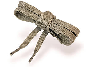 Шнурки взуттєві плоски #334 PREMIUM якість колір бежевий 90-120см.