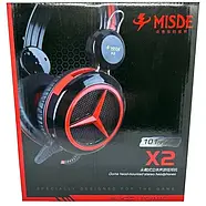 Ігрові навушники X2 накладні з мікрофоном для комп'ютера та консолі, фото 3