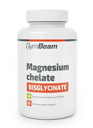 Хелат бісгліцинату магнію GymBeam Magnesium Bisglycinate Chelate 90 капс., фото 1