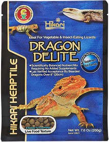 Корм для ящірок Hikari DRAGON DELITE гранули 200 г, гранульований корм з пробіотиком