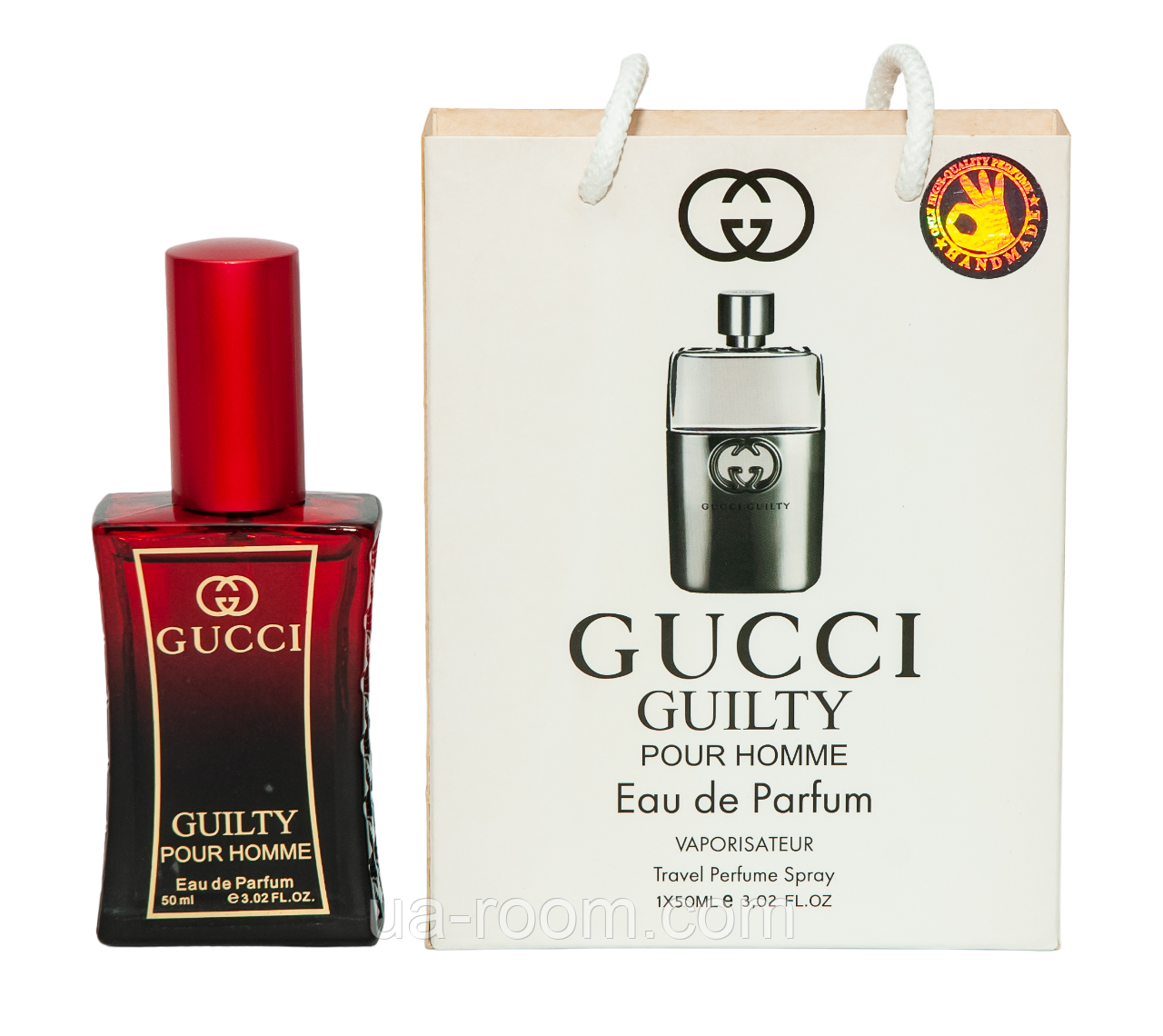 Тестер чоловічий Gucci Guilty Pour Homme, 50 мл, сумка.